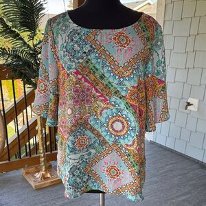 Floral & Ivy | Bell Sleeve Blouse